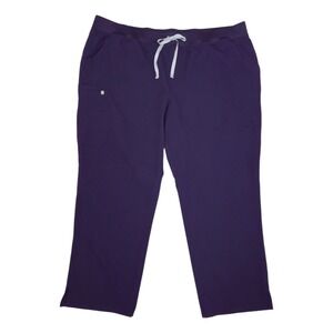 Figs Purple Jam Kade Cargo Scrub Pants- Plus Size Tall 5XLT